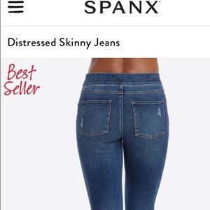 SPANX- Distressed Skinny Jeans-NWT